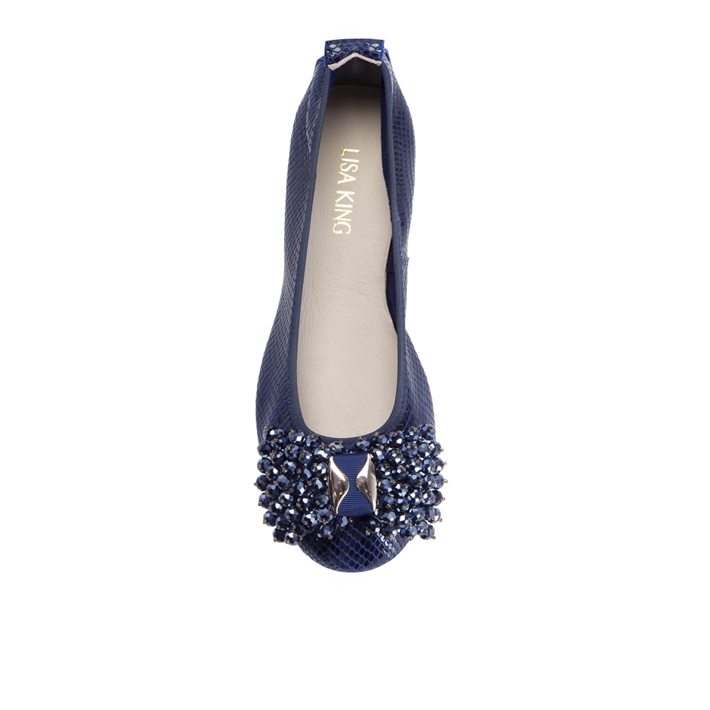 Navy Embellished Pumps