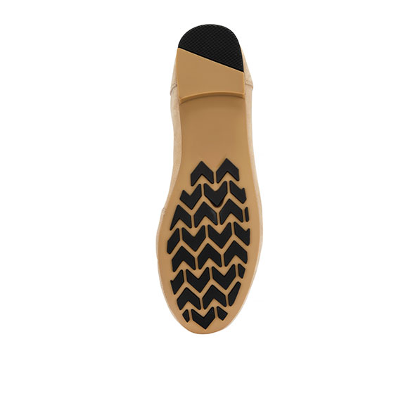 Nude Suede Ballerina's - Image 4