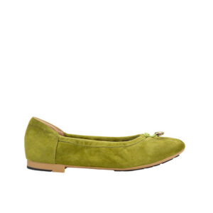 Olive Suede Ballerina's