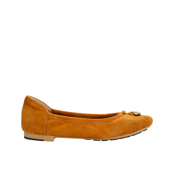 Tan Suede Ballerina's