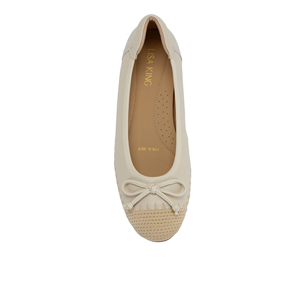 Cream 2 Toned Pumps - Image 2