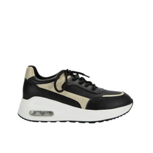 Black and Gold Sneakers