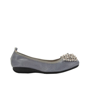 Denim Grey Embellished Pumps