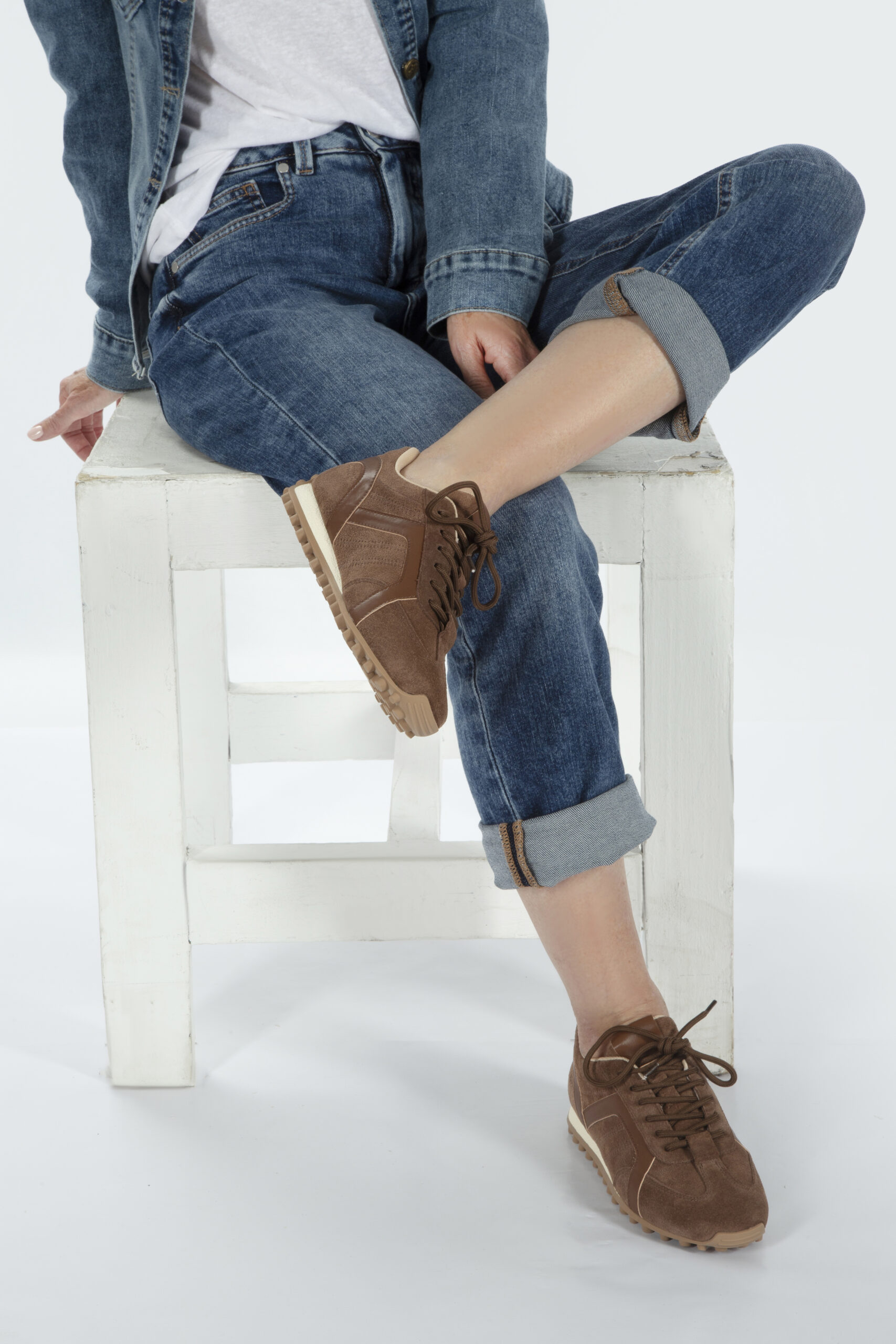 Chocolate Suede Sneakers - Image 5