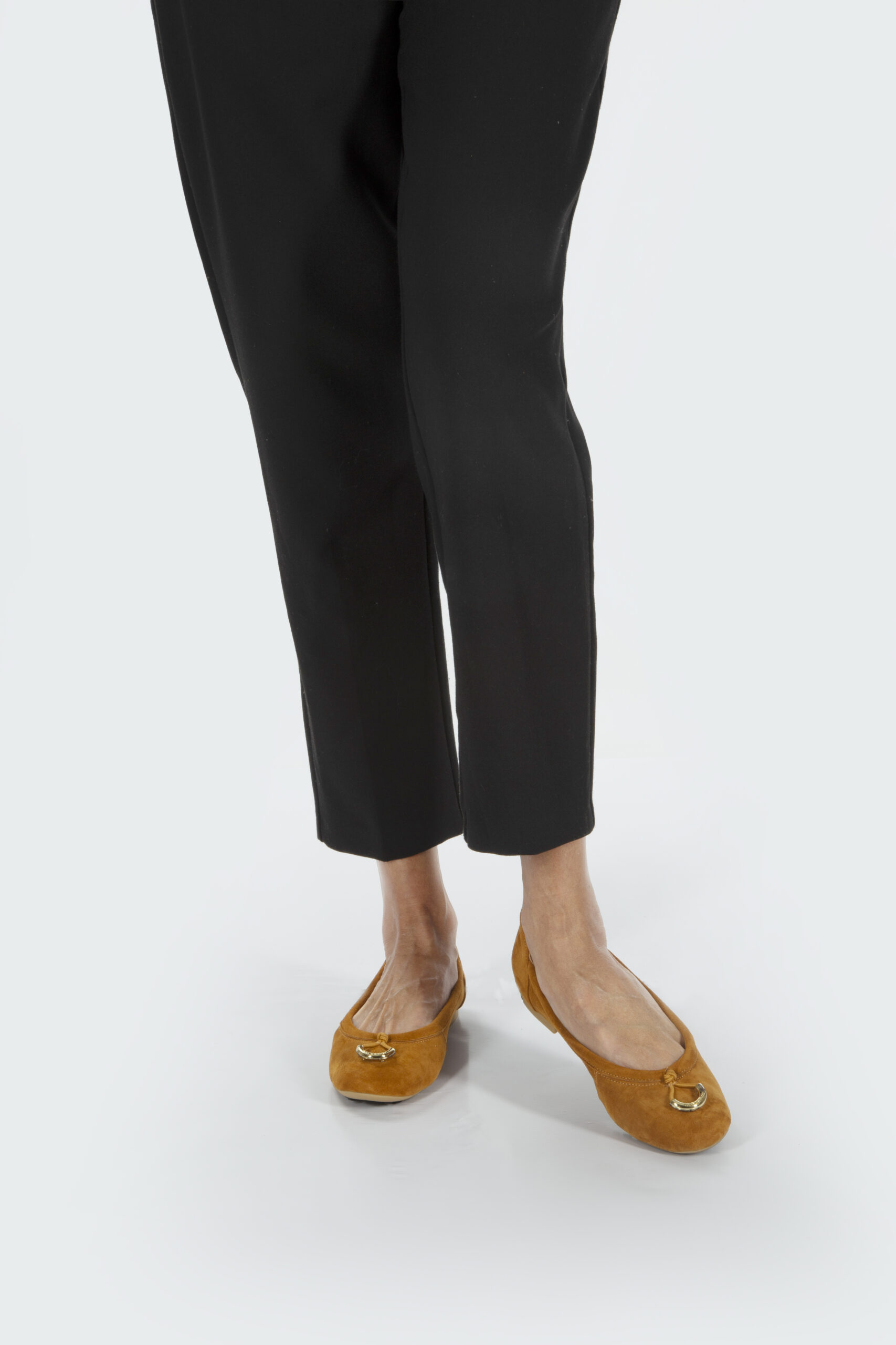 Tan Suede Ballerina's - Image 5